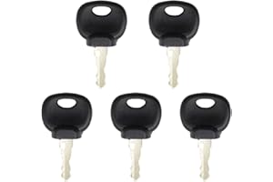 Powkos Ignition Key 5PCS Compatible with Moffett Truck Mounted Forklift Replaces 757.22230 75722230