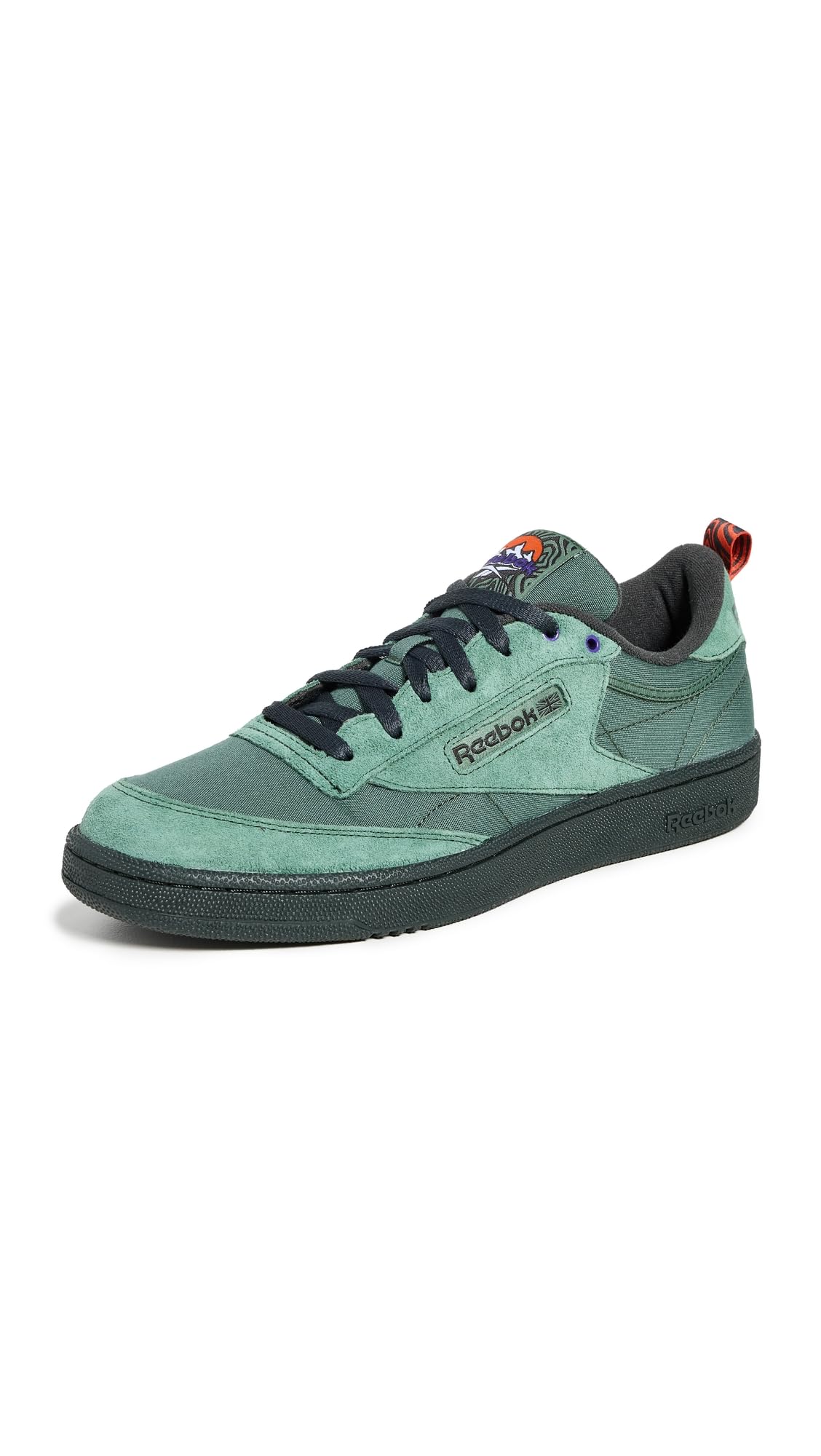 Reebok Men's Club C 85 Sneaker,Escape Green/Grey 6/Pump Orange,10.5 Women/9 Men Image Reebok Men's Club C 85 Sneaker,Escape Green/Grey 6/Pump Orange,10.5 Women/9 Men Image
