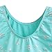 One-Piece Shiny Snowflake Bright Green Gymnastics Leotard Biketard for Little Girl,120(5-6Y),Green