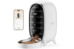 DUDUPET Automatic Cat Food Dispenser, 5G WiFi Auto Cat Feeders, APP Control Timed Dog Feeders with 10s Voice Recorder, 3L Timed Pet Food Dispenser for Dry Food, Auto Pet Feeder for Cats and Small Dogs