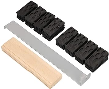 KOTARBAU Verlegeset 42tlg. Set Parkett Laminat Kunststoff Holz Montagekeile Zugeisen Schlagleiste Kunststoffkeile Laminatverl