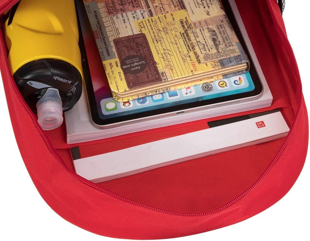 Jipemtra First Aid Backpack Empty Medical First Aid Bag Red Emergency Treatment First Responder Trauma Bag for Preschool Child Care Center Field Trips Camping Daycare (Red Backpack#2): Health & Personal Care