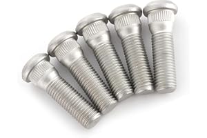 Foelony 5 PCS M12 x 1.5 Wheel Studs Lug Stud Bolt, 49mm High-Strength Wheel Bolt Wear-Resistant Screw Rod, Replace OEM# 90942