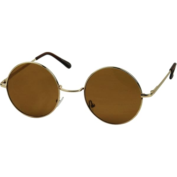 Round Mirrored Sunglasses For Women & Men – Polarized Oversized Circle Frames, Metal Build - View #8