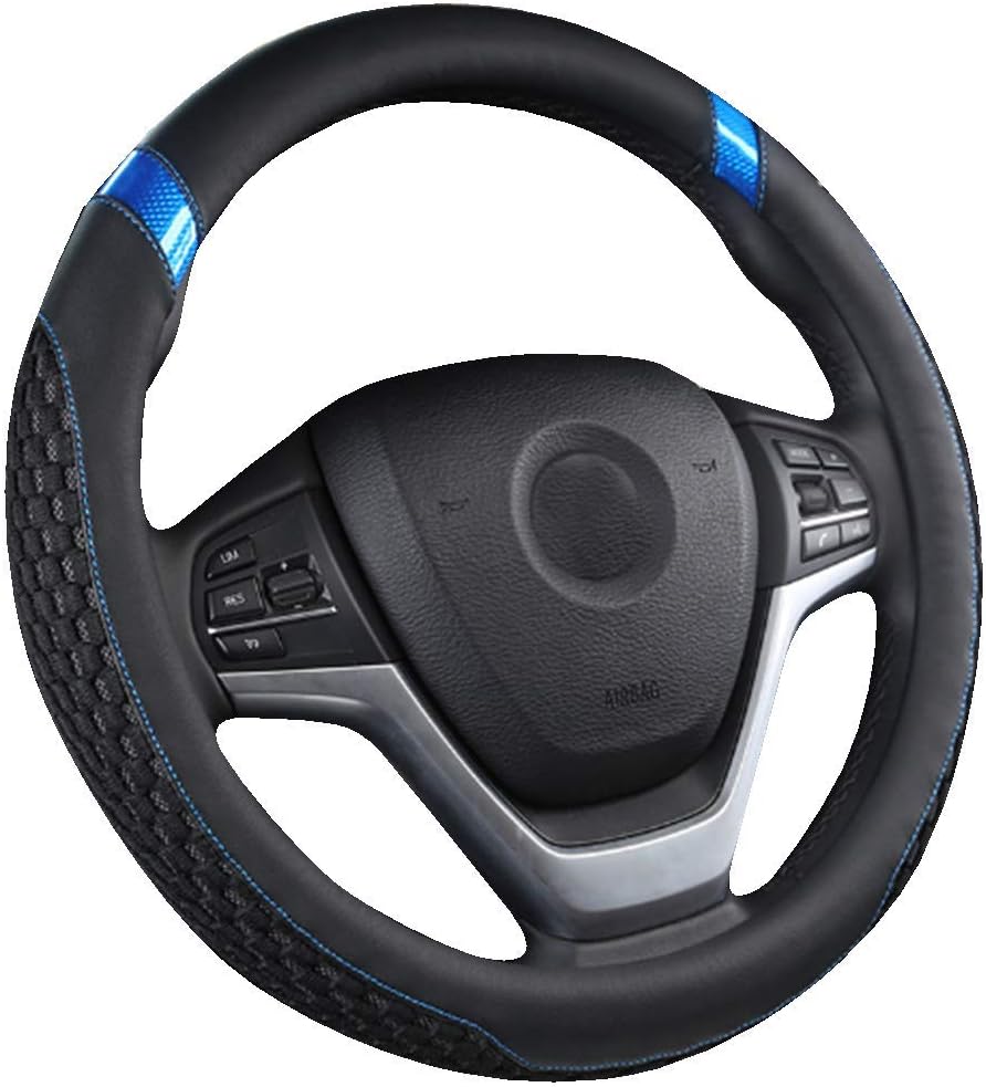 Auto Interior accessories 2020 new style steering wheel cover for men (blue)