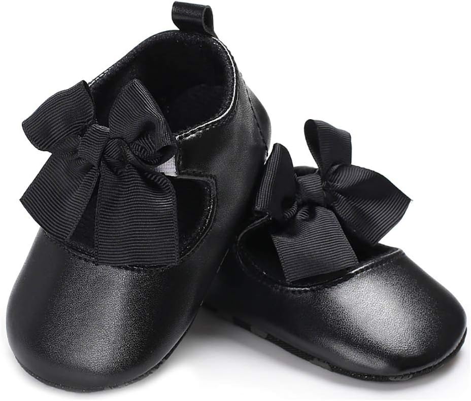 Baby Girls Mary Jane Ballet Flats Shoes Toddler Infant Princess Dress Crib Shoes