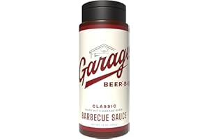 RUFUS TEAGUE Official Garage Beer BBQ Sauce Gift, Classic Sweet Barbecue Sauce 1-Pack, No Drip Squeeze Bottle, 15.2oz Flip Top Bottles, Beer-Infused Marinade, Kosher, Unique Gifts for Men and Women