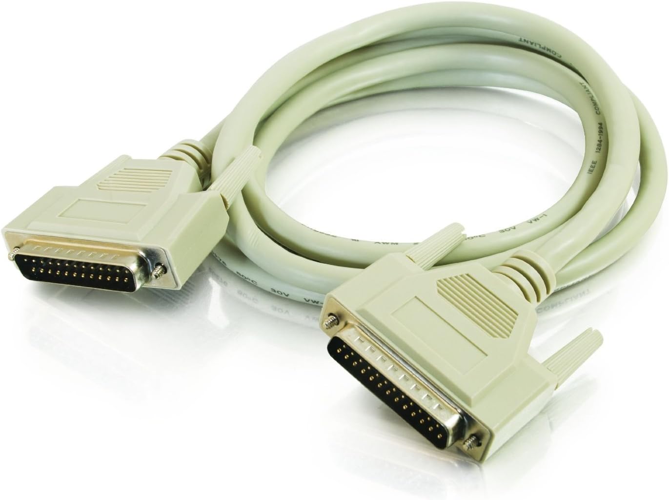 PC Accessories - Mii Pro Cable 15 Feet IEEE-1284 DB25 M/M Male to Male Serial Parallel Cable 15-FT UL