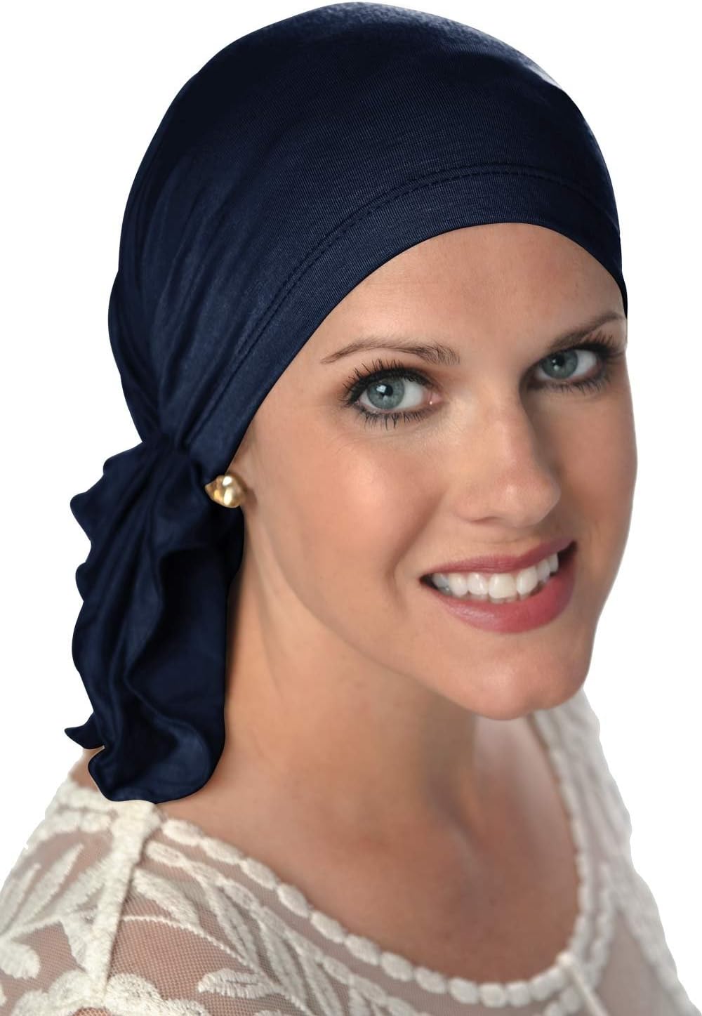 Headcovers Unlimited Slip-On Scarf - Cancer Headwear for Women (Navy)