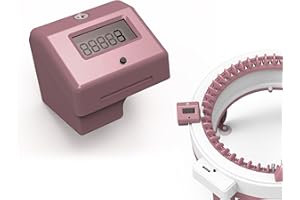 AIDILER Knitting Machine Counter, Circular Knitting Machine Counter, Suitable for Sentro 32.40.48 Needle Row Counter（Pink）