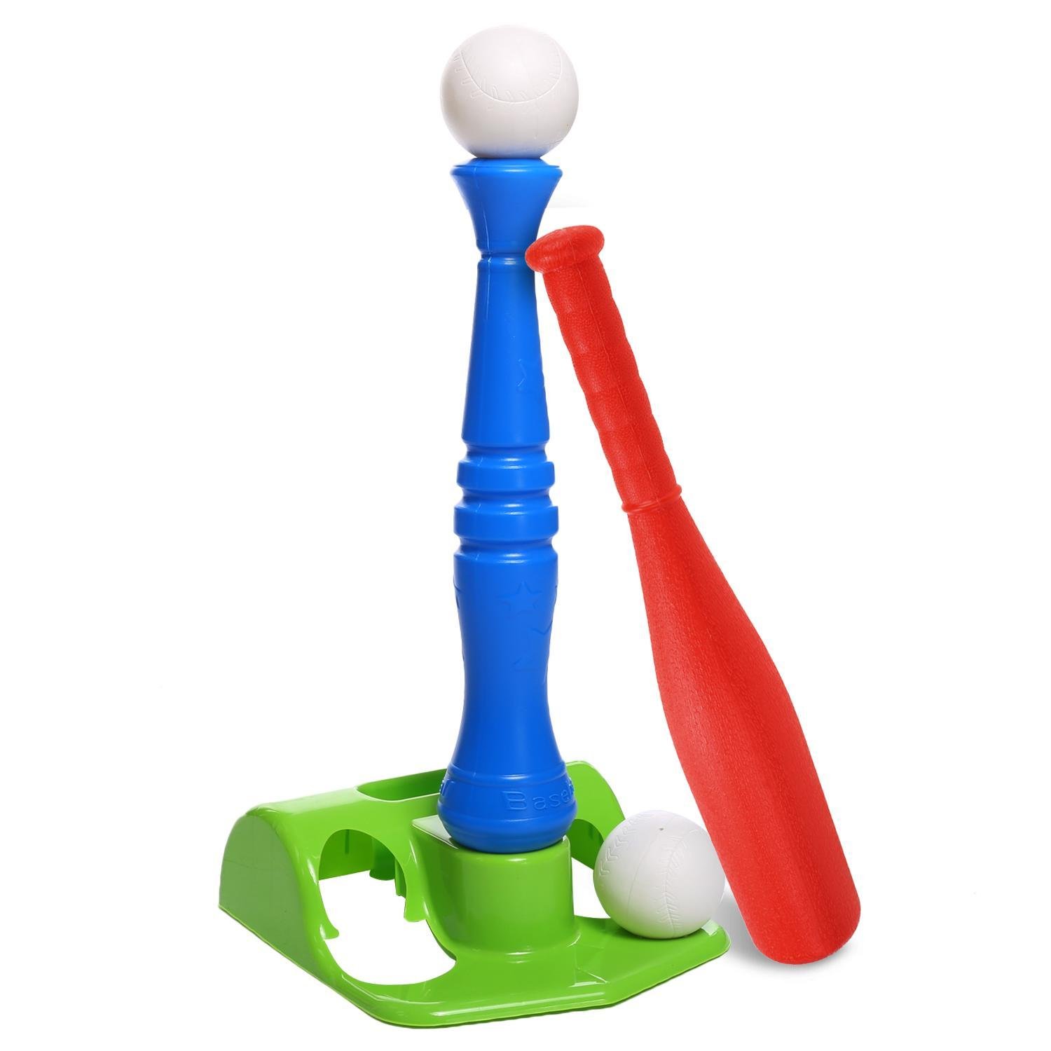 Evokem T Ball Set Kids Sport Tools with 2 Oversized Baseballs [US Stock]