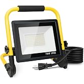 10000LM Portable LED Work Light, IP66 Waterproof for Garage | Portable 10000LM LED flood light, IP66 waterproof &amp; durable. Brightens dark garages, workshops, and outdoor job sites.