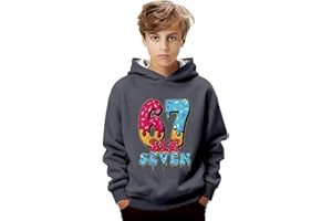 67 Hoodie Kids Meme Graphic Hoodies Girls Boys Funny Ice Cream Drip Hooded Sweatshirt Cute Preppy Clothes for Teens