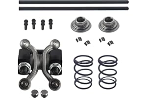 JOIQEXJ Racing Shaft Rocker Arm Set w Push Rod For Predator 212cc Non Hemi,Race retainers with 22lb Race Springs