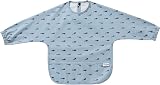Yiupea Baby Weaning Bib Mess Proof with Long Sleeves Blue 6-24 Months view 9
