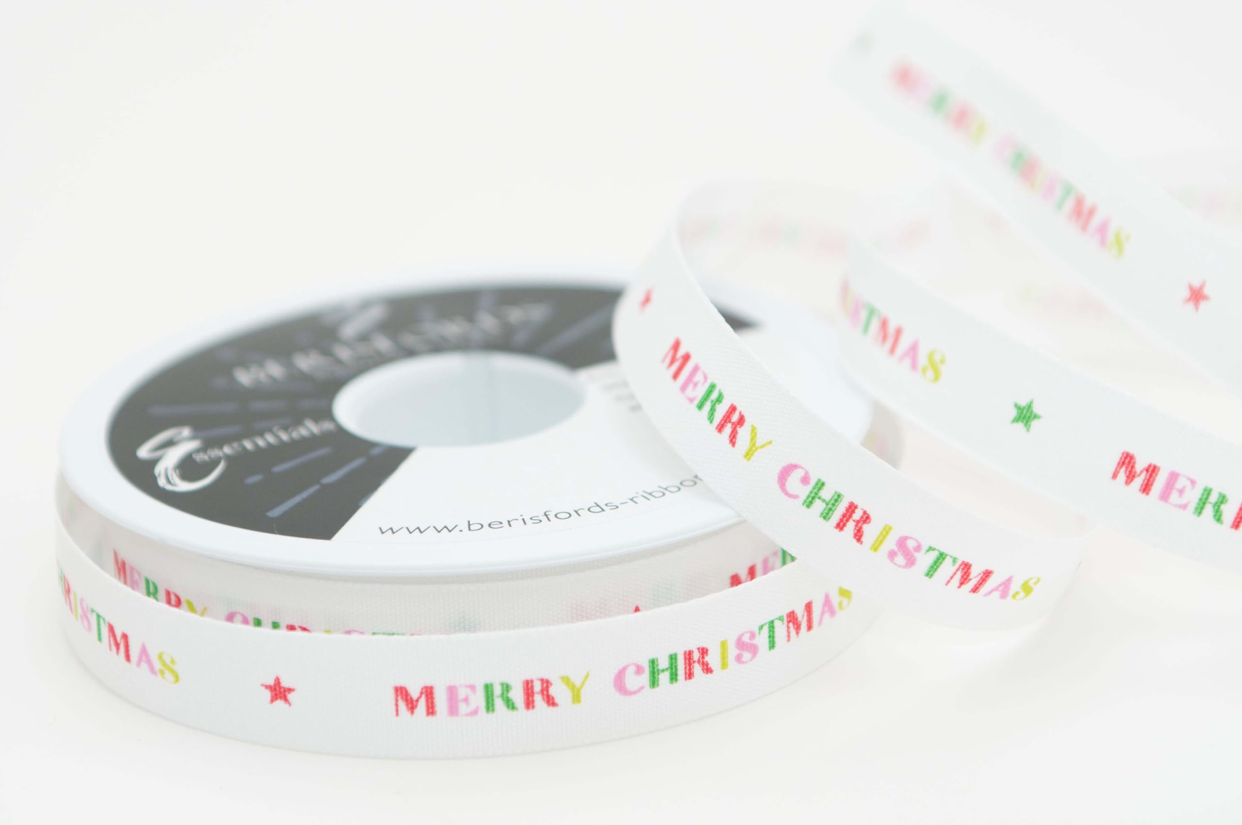 Merry & Bright White/Multi 15mm x 20M