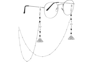 COSUCOS Stylish Eyeglass Chain for Women - Glasses Holder Chain with Tassel for Eyewear Retainer Strap Preventing Glasses Loss