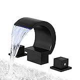 DOLGABA LED Bathroom Faucet 3 Hole Waterfall