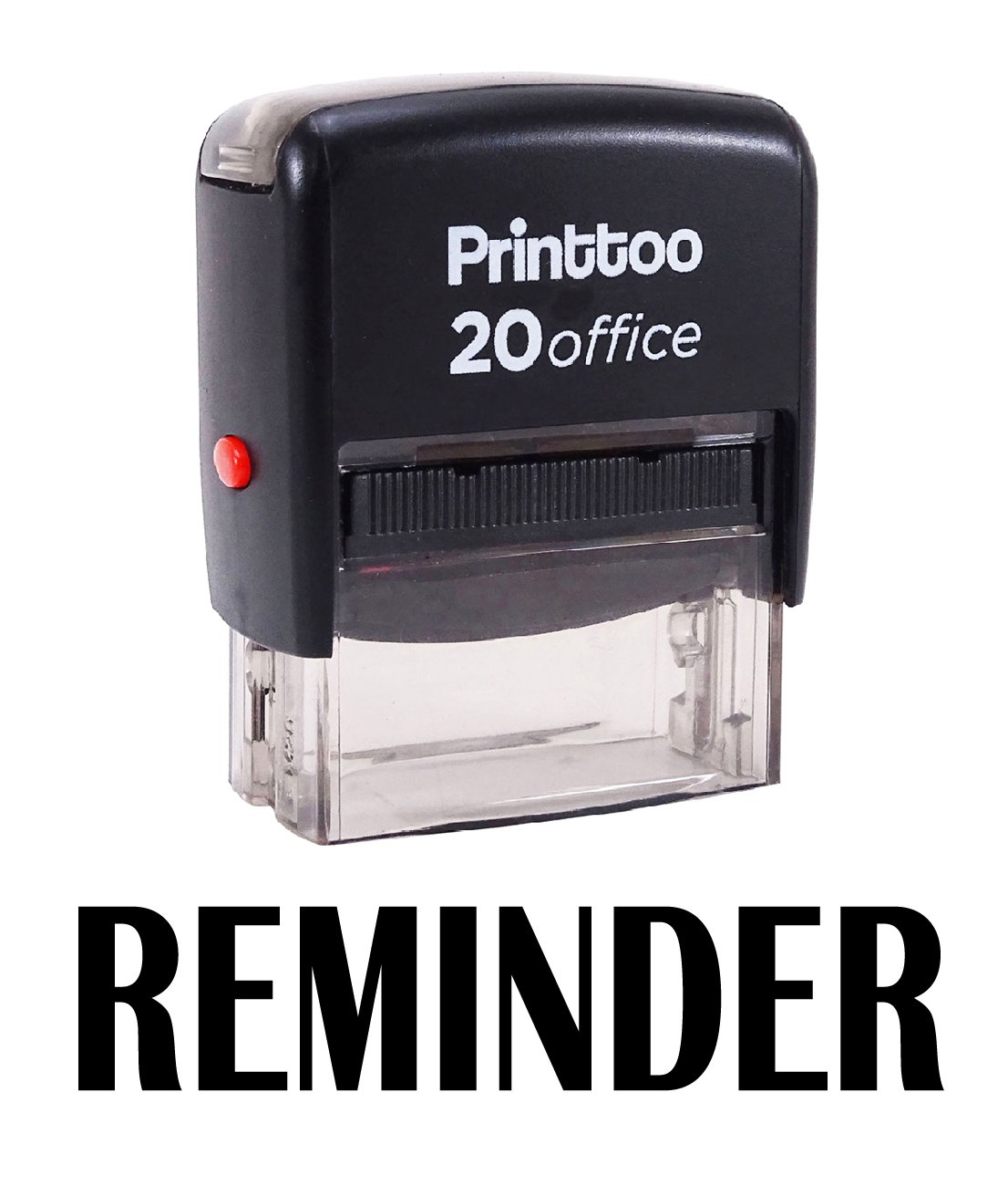 Printtoo Self Inking Rubber Stamp Office Stationary Reminder Custom Stamp-Black