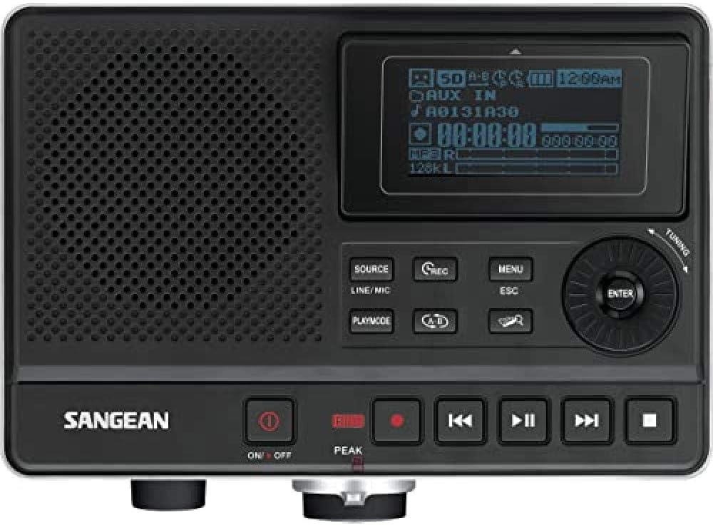 Sangean DAR101 Digital MP3 Recorder, Black, Builtin Amazon.in