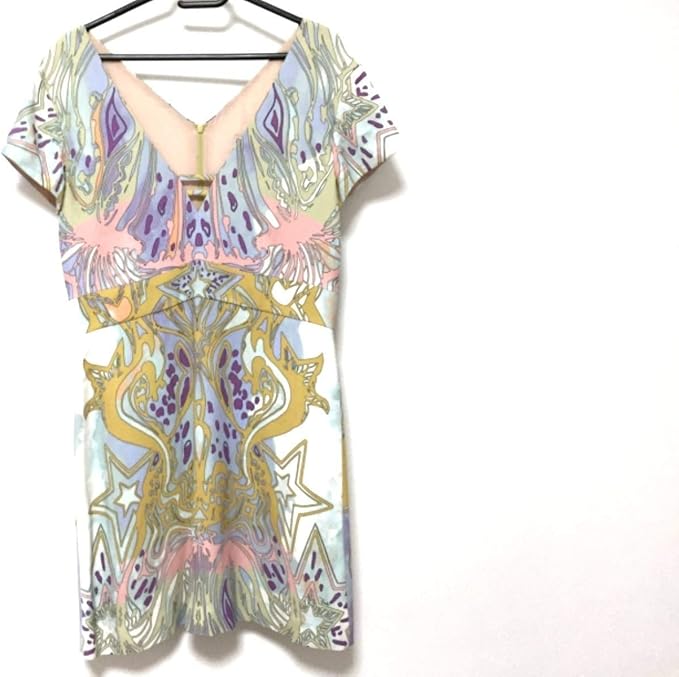 Amazon エミリオプッチ Emilio Pucci ワンピース レディース ライトブルー マルチ 中古 ワンピース チュニック 通販