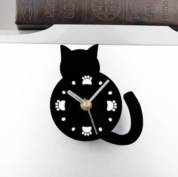 Moda Creativo Lindo Gatito Reloj De Nevera Dibujos Animados ...
