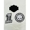 4 inches Harley Classic Black Logo sew on/Iron on