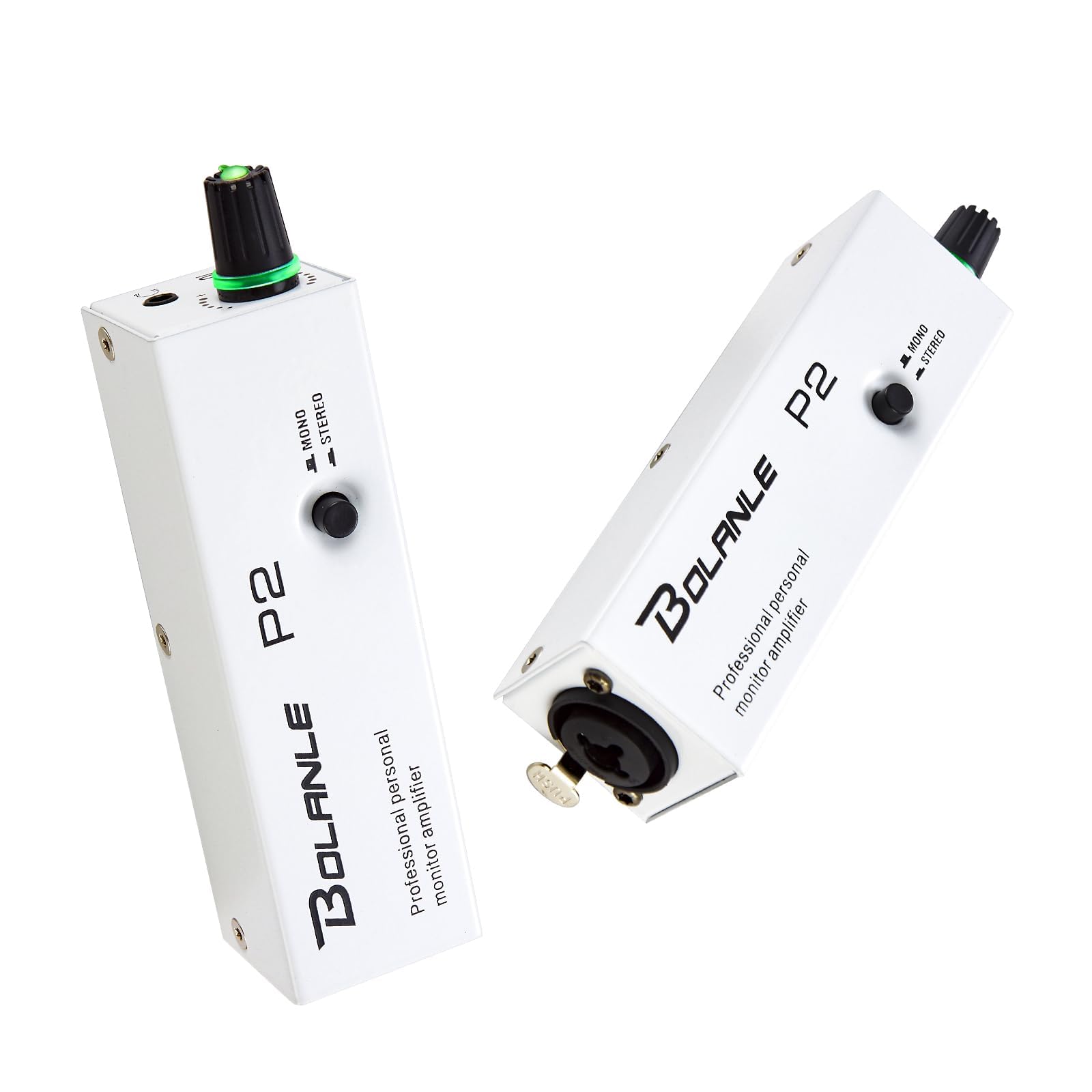 Photo 1 of P2 Portable in Ear Monitor Amplifier, Headphone Amp with XLR and TRS Input 3.5mm Output, Headphone Amplifier with Stereo/Mono Switch for Keyboardists, Drummers, Guitar (Single Channel)