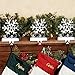Aytai 3D Snowflake Christmas Stocking Hanger Christmas Decorations for Home, Holiday Xmas Supplies