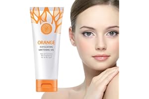 TTUCH 1Pcs Orange Exfoliating Gel Scrub Face Body Skin, Orange Exfoliating Gel, Natural Orange Peeling Gel Face Scrub