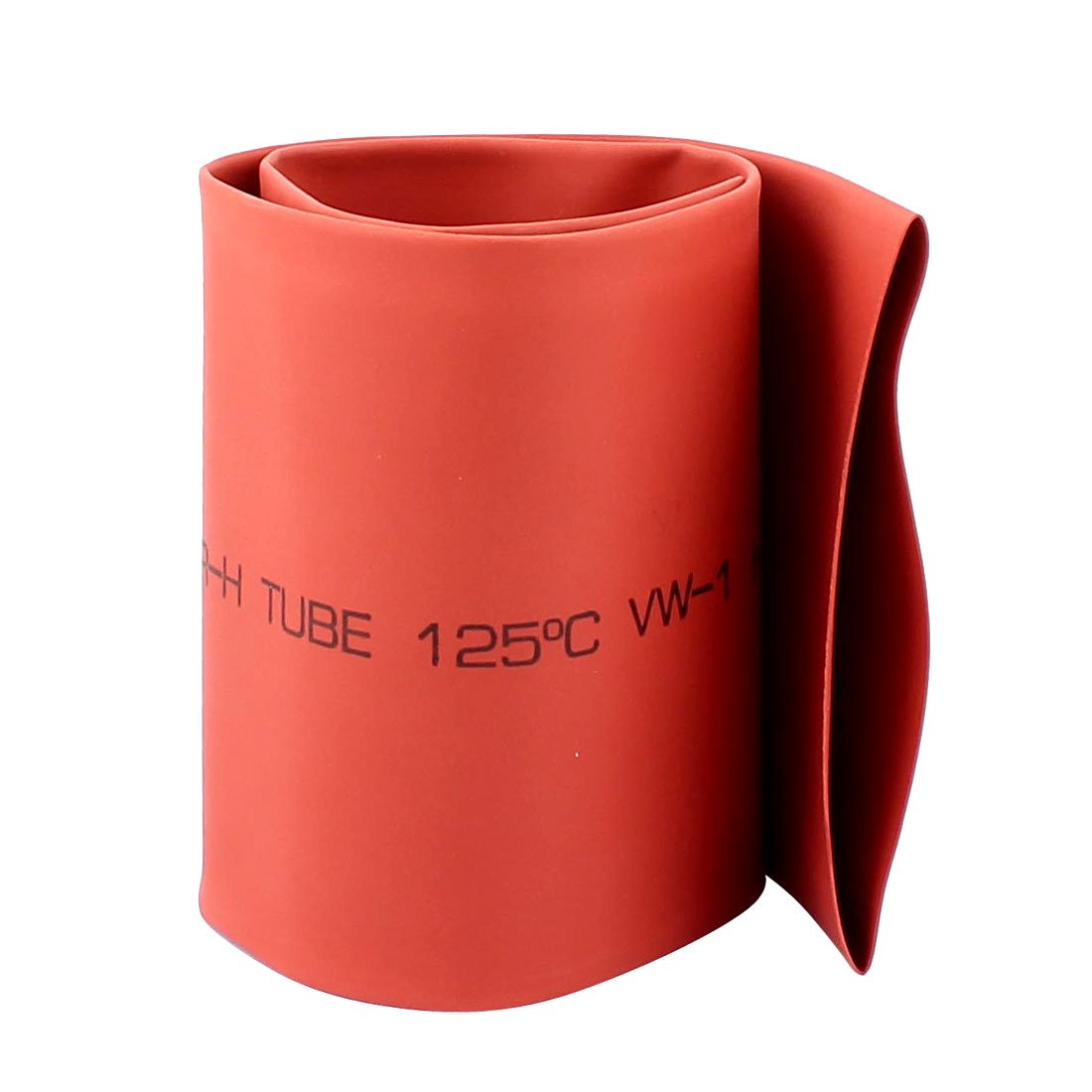 sourcingmap 50cm x 7cm Red Polyolefin Heat Shrink Cover Wiring Shrinkable Tube