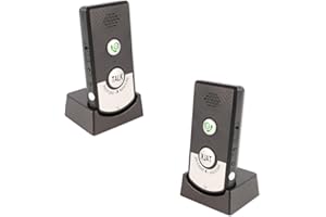 Wireless Intercom, 2 Way Wireless Intercom with Rainproof Design, 3 Gear Adjustable Sound 1000m Long Range Wireless Doorbell,