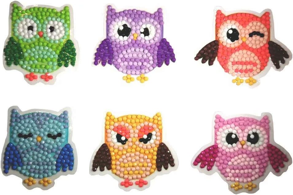 Tamkyo Paint By Numbers 5D Diamond Painting Kits Easy For Kids Arts And Crafts Kits Puzzles Making Sticker For Notebook,Journal And Phone Best Gifts For Children-Bird Series