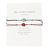Red Lucky Bracelet, Green Charm Bracelets