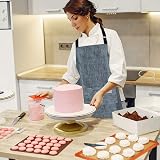 Lanzn 2 PCS Women's PVC Apron Waterproof Kitchen Cooking Baking Grilling with view 5