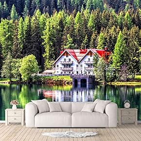 Wall Murals for Bedroom Beautiful Nature Norway Natural Landscape Large Removable Wallpaper Peel and Stick Wall Stickers - 66x96 inches