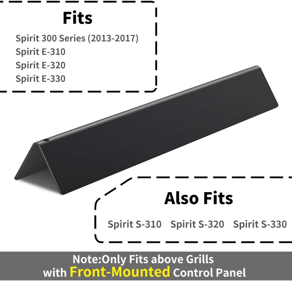 X Home 15.3 inch Durable Flavorizer Bars for Weber Spirit 300 Series (2013-2017), Porcelain Steel, 7636 : Garden & Outdoor