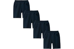 Winzik Boys Shorts Toddler Boys Kids Cargo Shorts 4-Pack Cotton Casual Active Shorts Summer Clothes 2-9Y