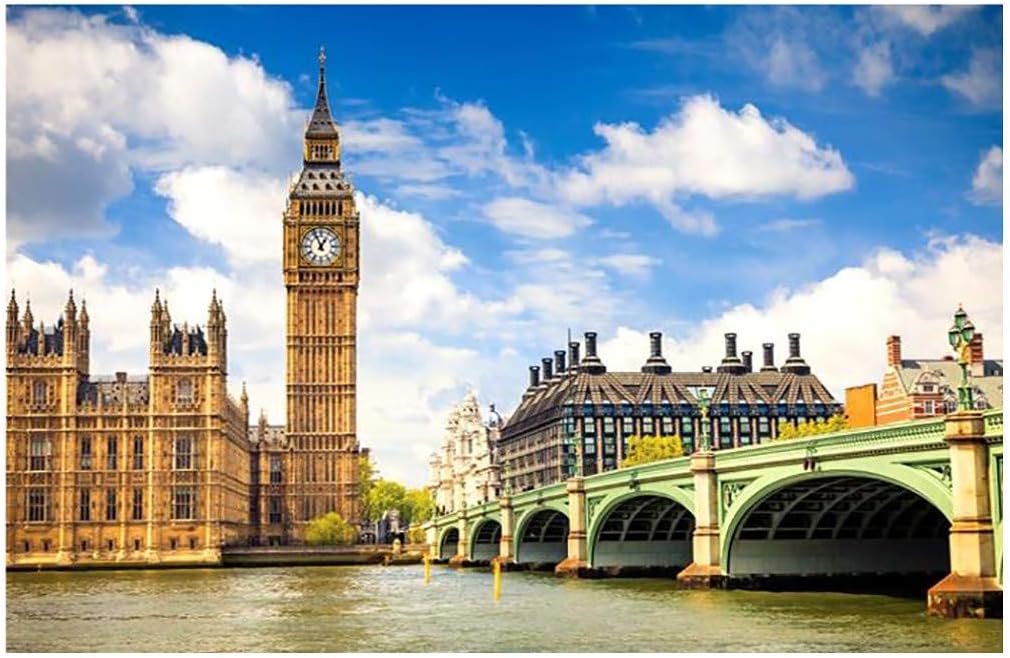 The Big Ben Jigsaw Puzzle 1000 Pieces Puzzles for Adults Kids Best Jigsaw Puzzle Best Choice for Home Games Assembling Games Educational Toys Games Jigsaw Puzzle