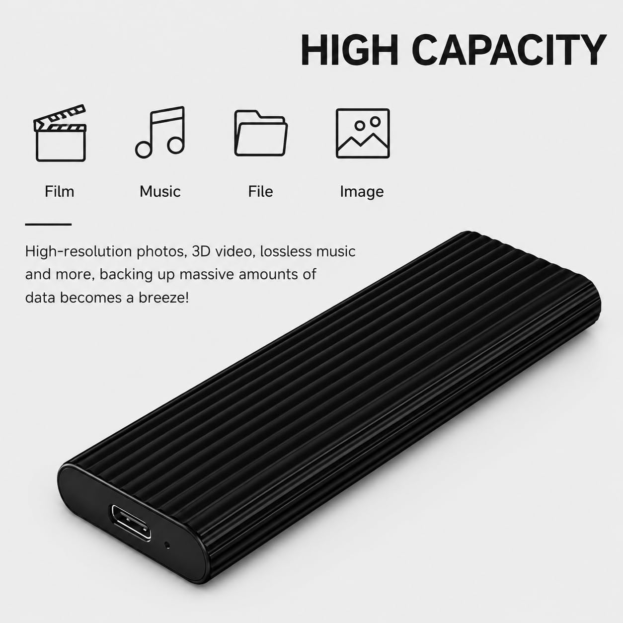 Condition photo showing New/Like New for external hard drive,ultra slim external hdd store portable external hard drive compatible with pc, m