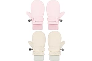 Slivery Color Toddler Gloves Baby Mittens Winter Warm Lined Fleece Gloves Waterproof Snow Baby Girls Mitten for Boys