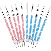 10 PCS Dual-Ended Nail Art Dotting Tools 3D Silicone Sculpting Pens Manicure DIY Decoration Nail Art Design