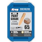 Kreg Micro Solid-Wood Pocket-Hole Plugs, Paint Grade, P-Micro-PNT, 65 Count