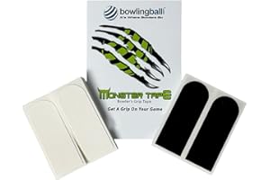 bowlingball.com Monster Tape - Thumb/Finger Tape for Sizing & Consistent Release - Bowling Accessory, Multiple Sizes, Colors, Textures & Quantities