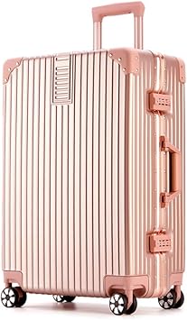 rose gold suitcase large