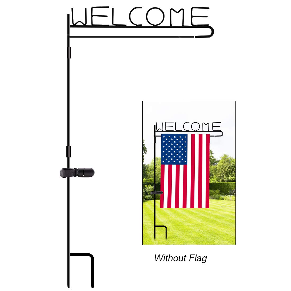 Best Garden Flag Stand Welcome