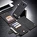 Galaxy S8 Plus Case, B BELK Detachable Magnetic Leather Wallet Large Capacity Folio Flip Card Stand Case with Removable Slim Hard PC TPU Back Cover for Samsung Galaxy S8 Plus, 6.2 Inch (Black)
