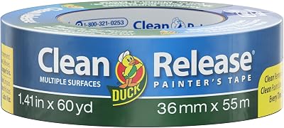 Duck Tape Clean Release Blue Painter Tape 36mm x 55m Indoor