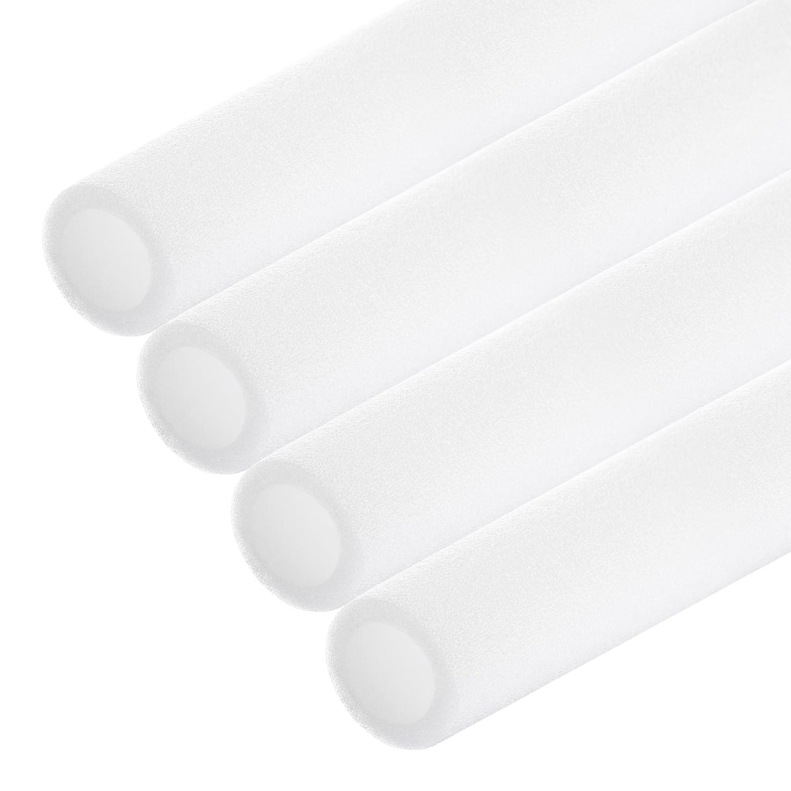 Rebower 4pcs Pipe Insulation Foam Tube 25x37mm 3ft Heat Preservation Foam Pipe [for Copper Water Pipe Freeze Protection] - White
