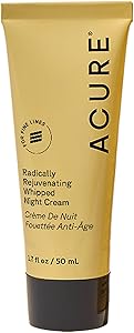 Acure Radically Rejuvenating Whipped Night Cream - Anti Aging Peptide Night Face Cream for Women & Men, Hydrating & Renewing 